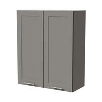 HÄNGESCHRANK Oslo W4/80 Grau / Dust Grey Matt 80 / 32,5 / 96cm - Grau, Holz/Holzwerkstoff (80/96/32.5cm) - Feldmann-Wohnen
