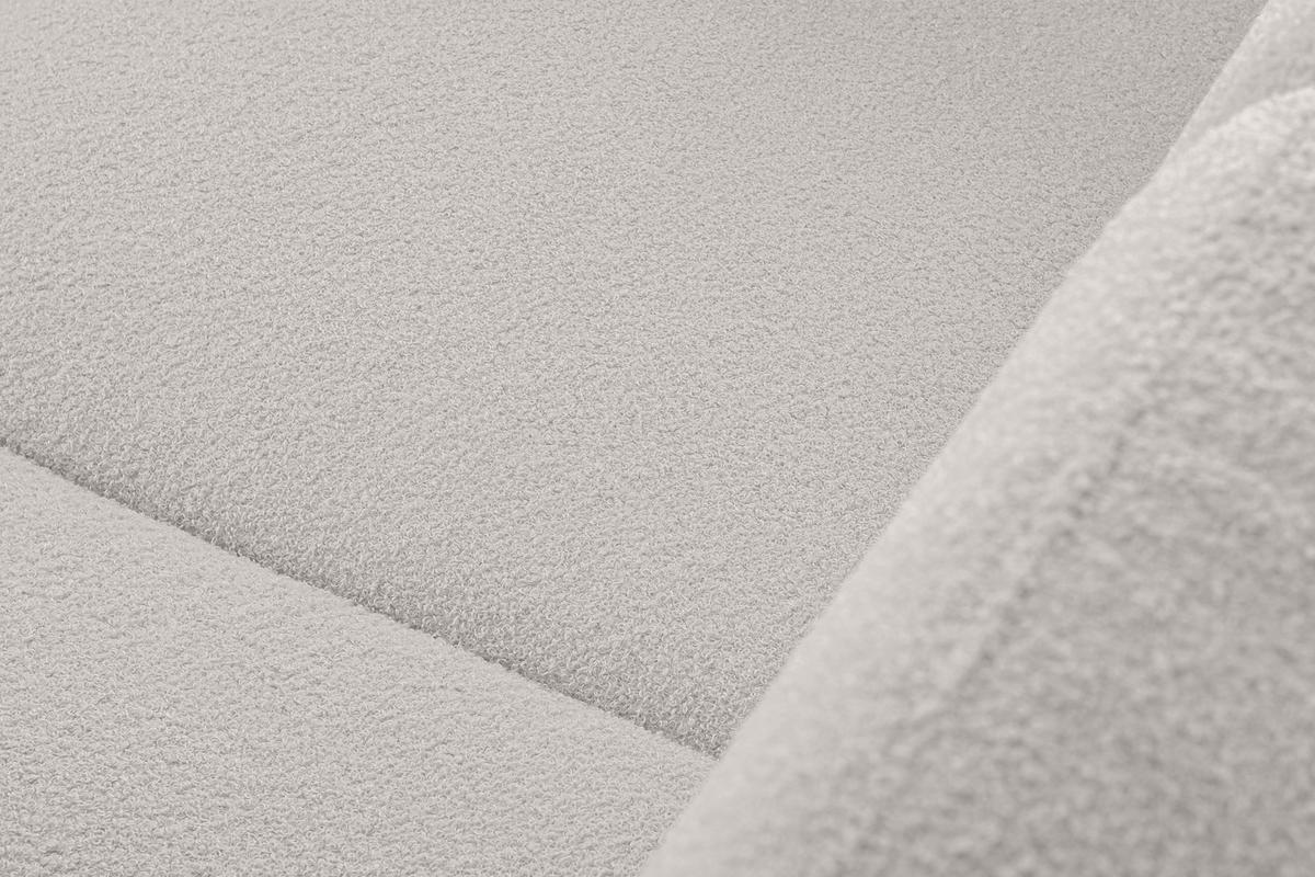 SOFA TAGIO mit Armlehnen, Weiß - Braun/Weiß, Buchenholz/Textil (153/80/84cm) - KONSIMO®