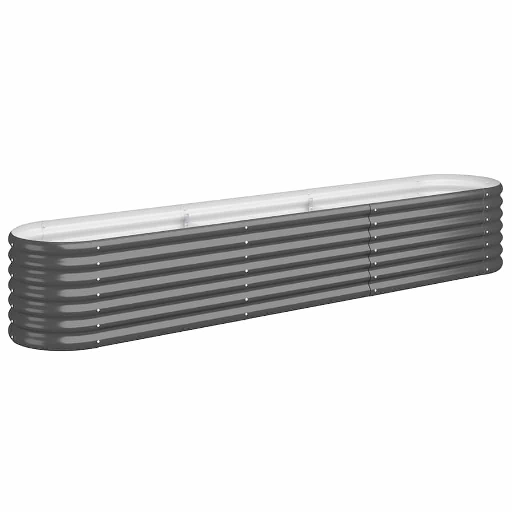 vidaXL Hochbeet Grau 40x36x224 cm