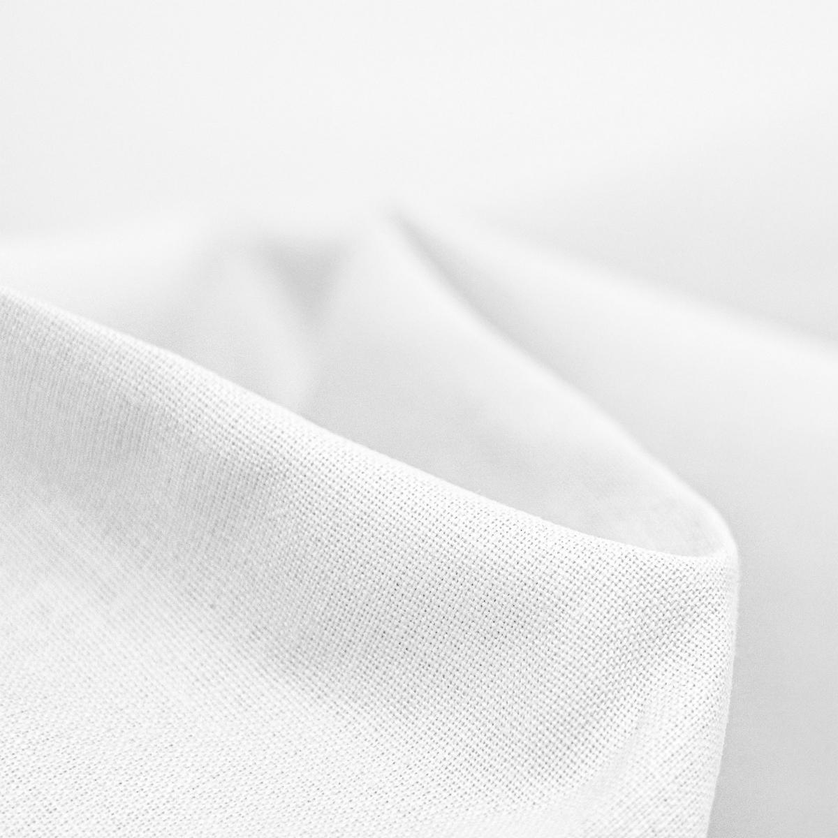 BAUMWOLLSTOFF Weiß 160 cm breit, 145 g/m², uni weiß, weiche und robuste Baumwoll-Leinwand - Weiß, Textil (160/100cm) - Dreamroots