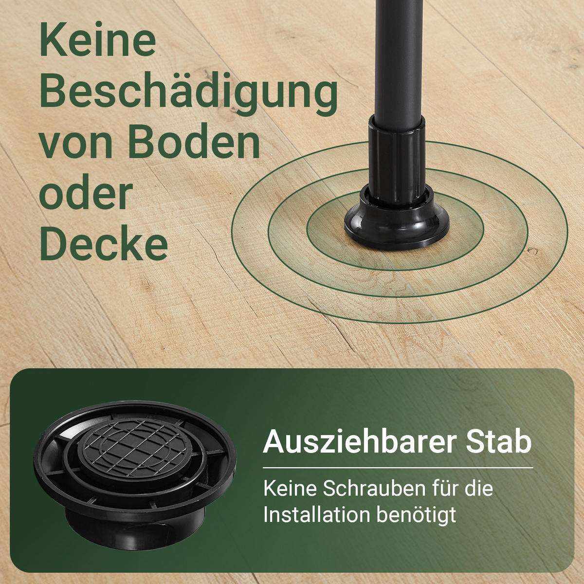 TELESKOP KLEIDERSTÄNDER Schwarz - Schwarz, Kunststoff (198/285/1cm) - SoBuy