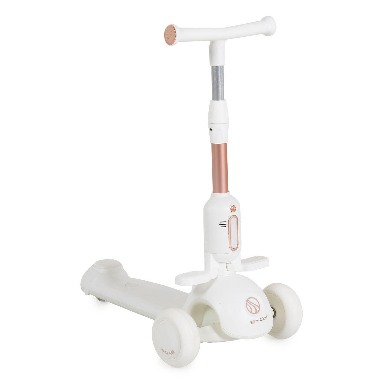 KINDERROLLER Velvet Royal 2 in 1 weiß Laufrad Musik- und Lichteffekte Fußstütze - Weiß, Kunststoff (55/31/60cm)