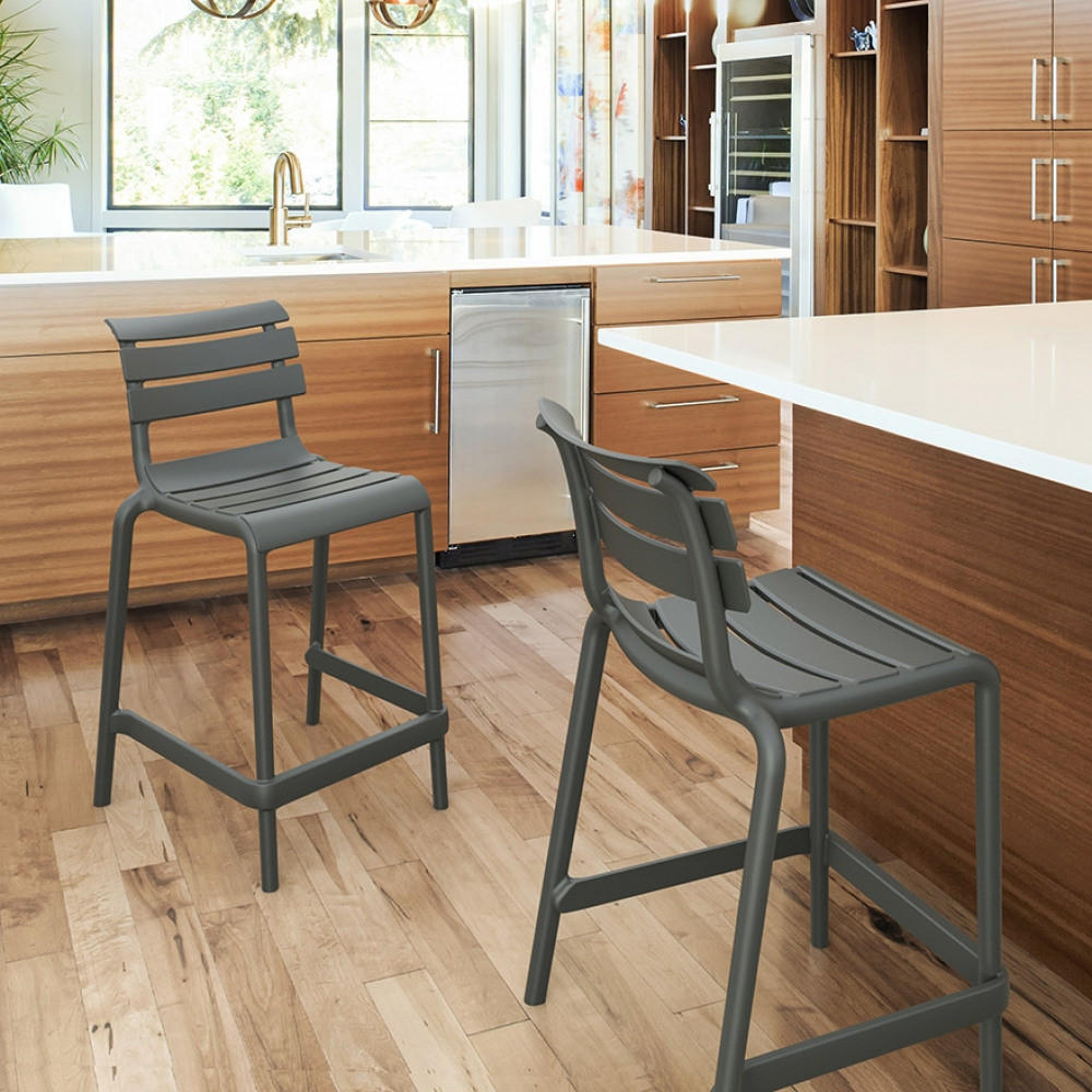 BARHOCKER Weiß 52x95x55cm - Weiß, Kunststoff (52/95/55cm) - AlterEgo