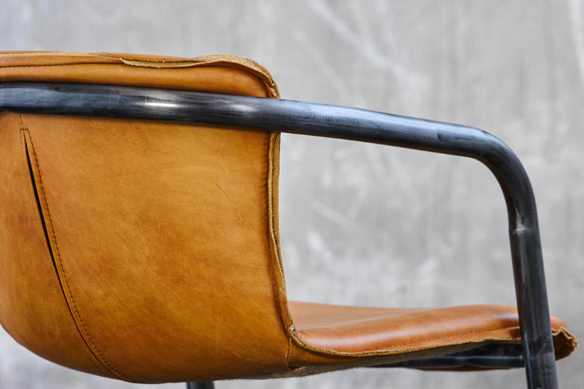 ESSZIMMERSTUHL FILLY Braun Leder - Dunkelbraun/Schwarz, Leder (54/73/61cm) - KAWOLA
