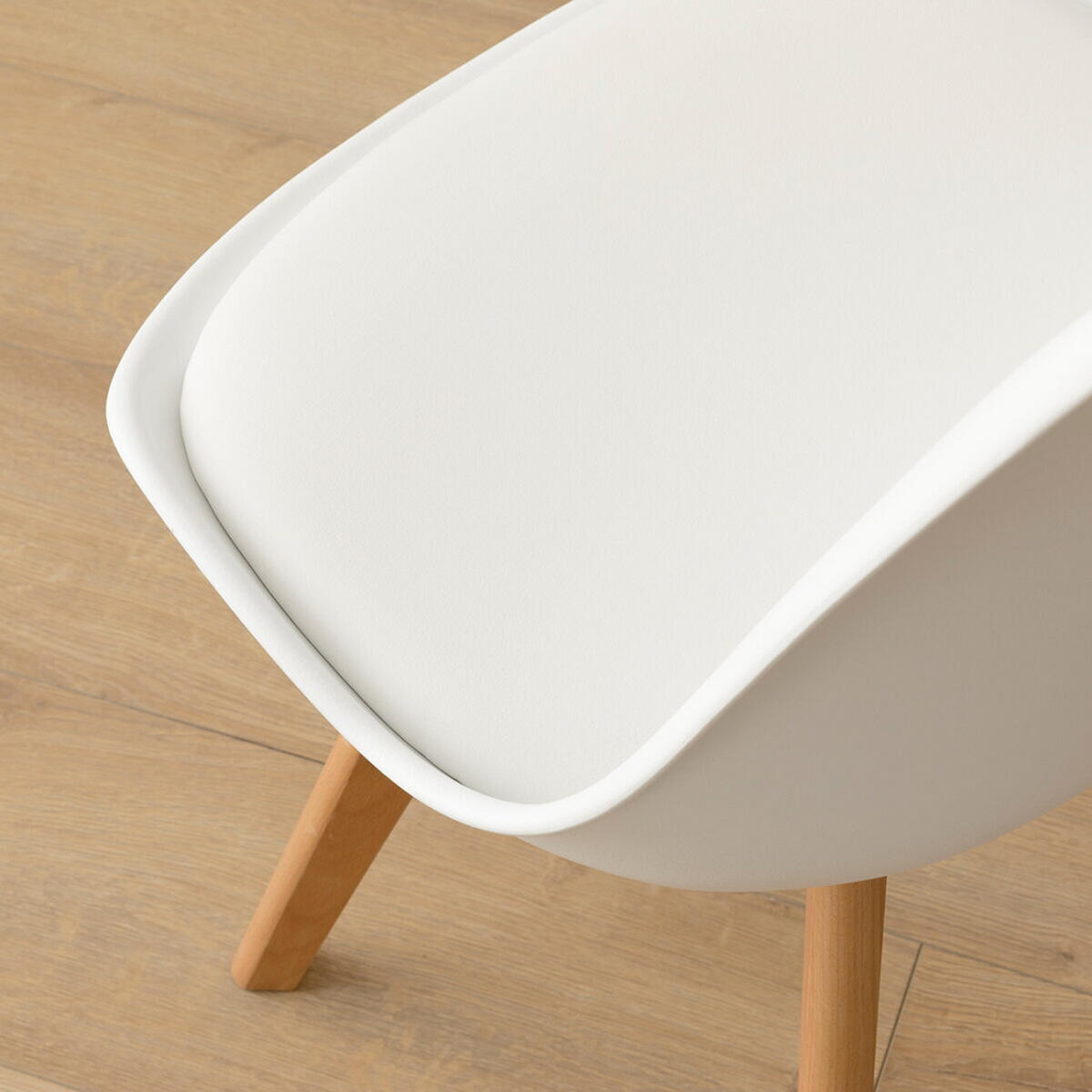 STUHL Scandinavian Weiß 49 cm x 82 cm - Weiß, Kunststoff (49/82/54cm) - Kenay Home