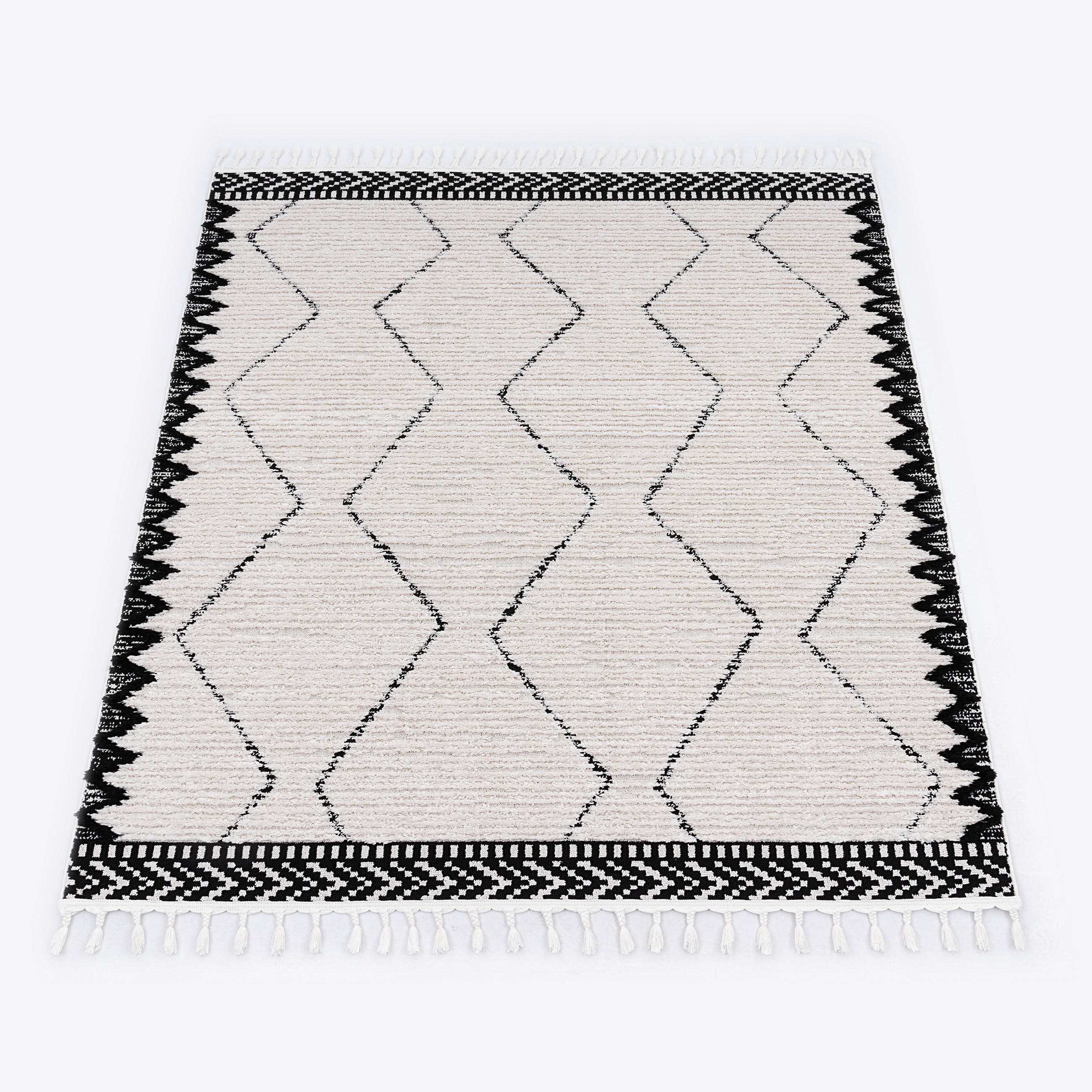 KURZFLORTEPPICH 80/150 cm Epperson 943 - Schwarz, Textil (80/150cm) - Paco Home