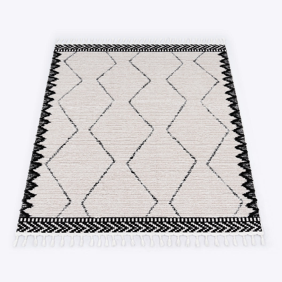 KURZFLORTEPPICH 80/150 cm Epperson 943 - Schwarz, Textil (80/150cm) - Paco Home