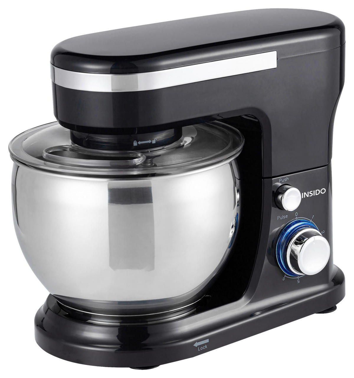 KÜCHENMASCHINE Jetta in Schwarz max. 1300 Watt - Schwarz, Metall (22.3/29/36cm)