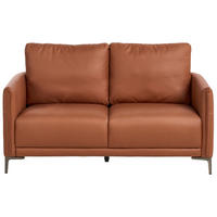 2-SITZER-SOFA Stoff Goldbraun Cilens - Goldfarben, Textil (152/93/83cm) - Beliani