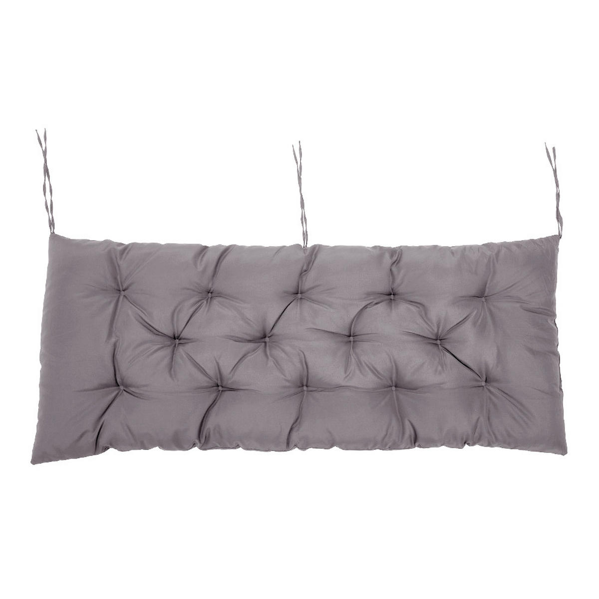 SITZKISSEN für Gartenbänke aus Polyester PP-Baumwolle in Dunkelgrau Leicht und tragbar 120 cm B x 50 cm T - Dunkelgrau, Textil (50/120cm) - Livingandhome