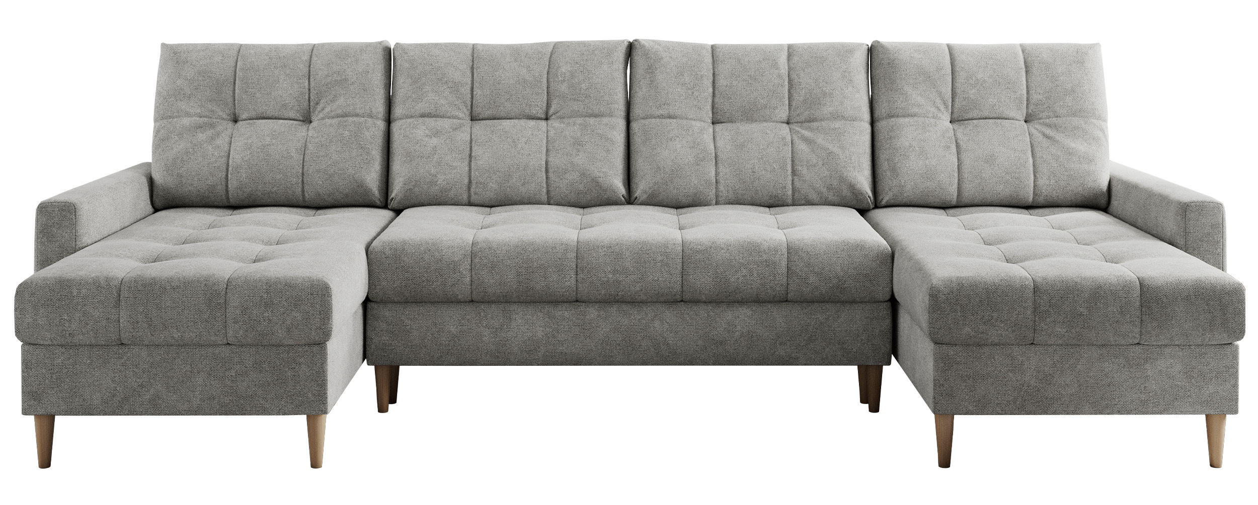 MKS Wohnlandschaft Hellgrau 290x75x140 cm