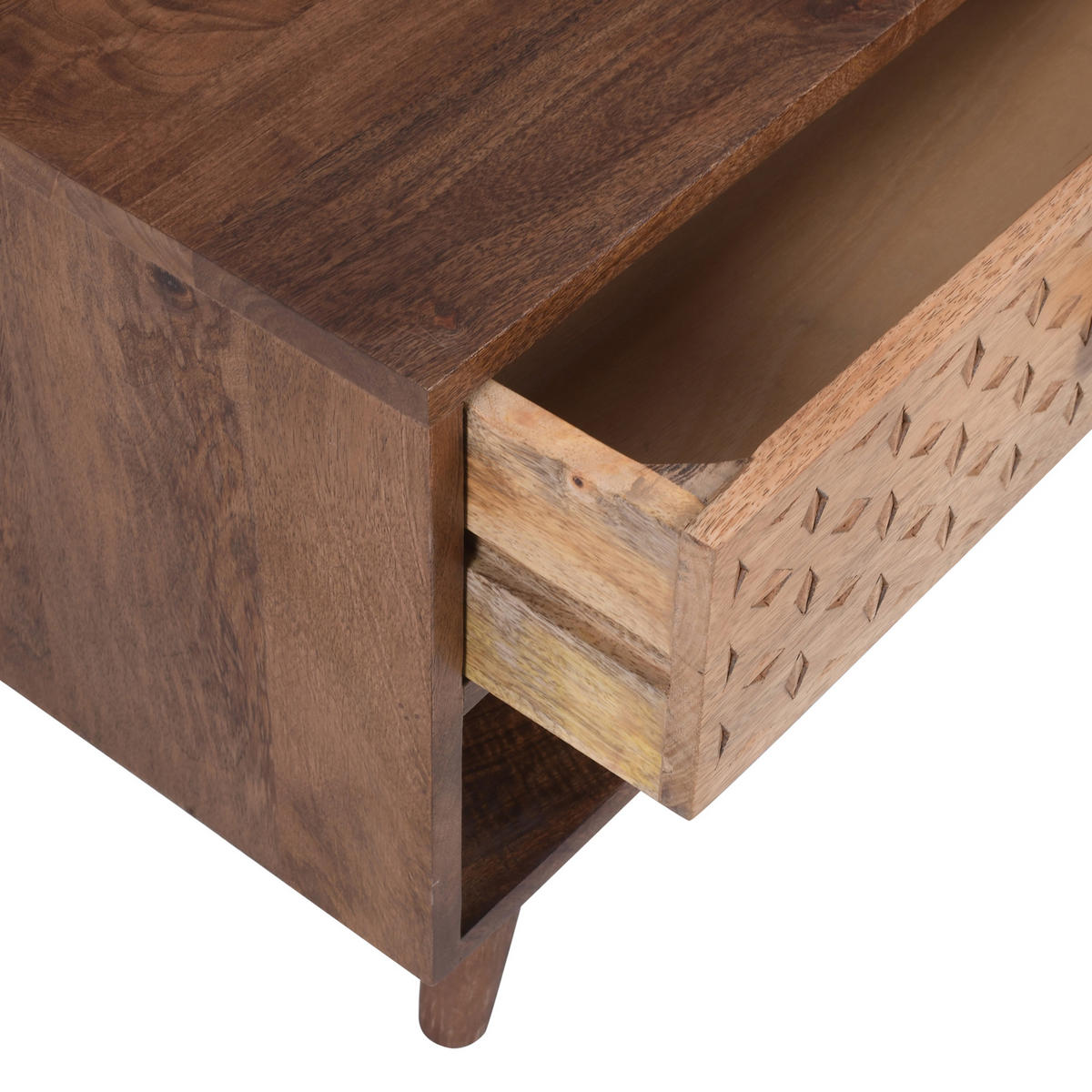 NACHTTISCH Rechteckig Braun 50 x 40 x 45 cm - Braun, Holz (50/45/40cm) - Nordlys