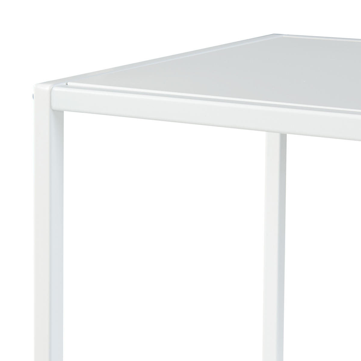 BÜCHERREGAL Reisjärvi - Weiß, Metall (75/115/35cm) - [en.casa]