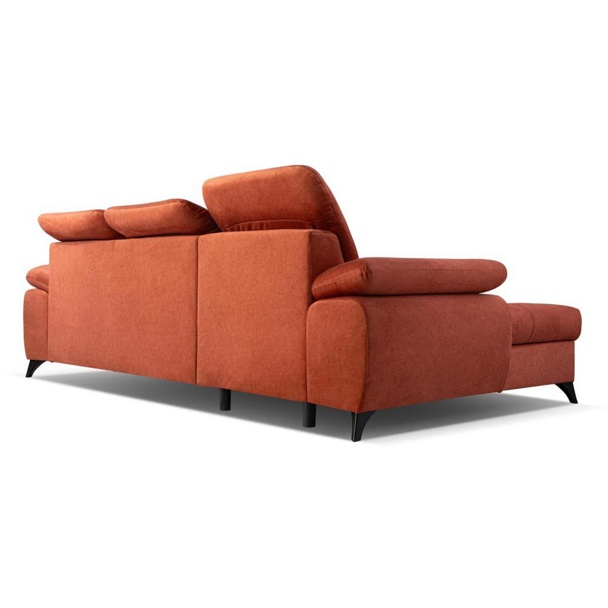 ECKSCHLAFSOFA Bello hellgrau links - Hellgrau/Schwarz, Textil (265/156cm) - Beautysofa
