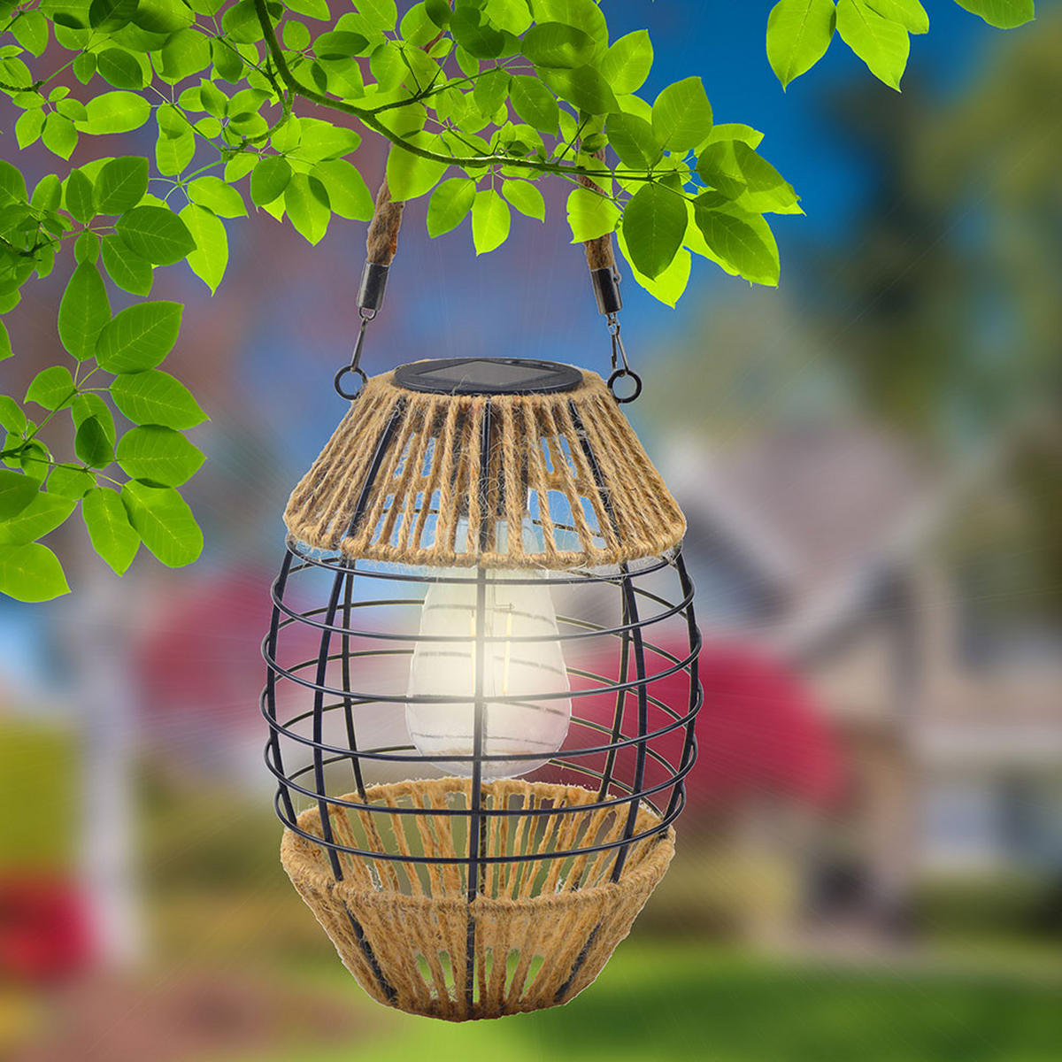 LED AUSSENLEUCHTE Metall Braun - Braun, Metall (16.5/16.5/40.5cm) - Globo Lighting