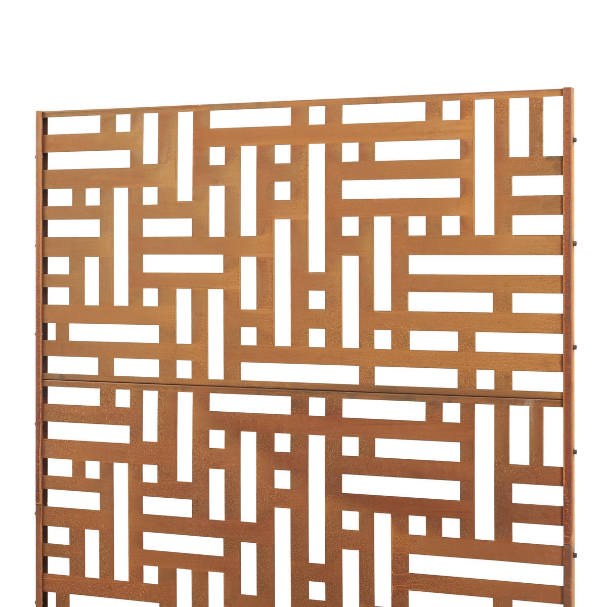TRENNWAND Bernalda - Rostfarben, Metall (120/180cm) - casa.pro