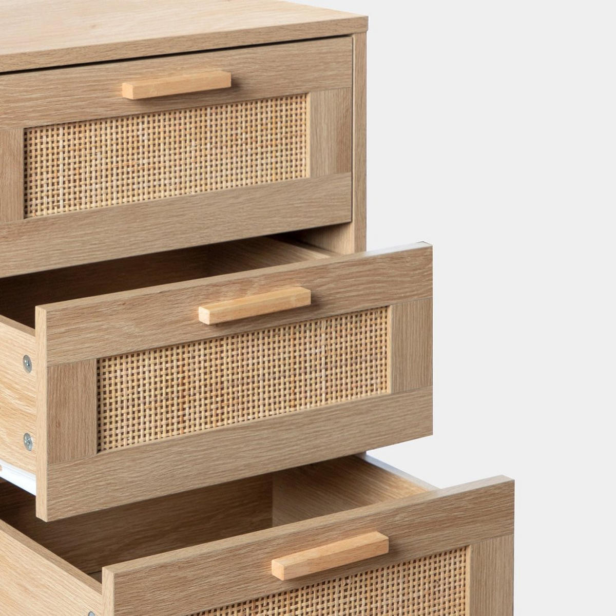 SCHUBLADENSCHRANK Tahiti Natürlich 42 cm x 107 cm - Naturfarben, Naturmaterialien (42/107/37cm) - Klast Home