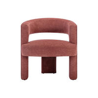 SESSEL mit gerader Rückenlehne - 1 Person - stoff - terracotta Fontanova - Terracotta, Textil (66/75/63cm) - Vente-Unique