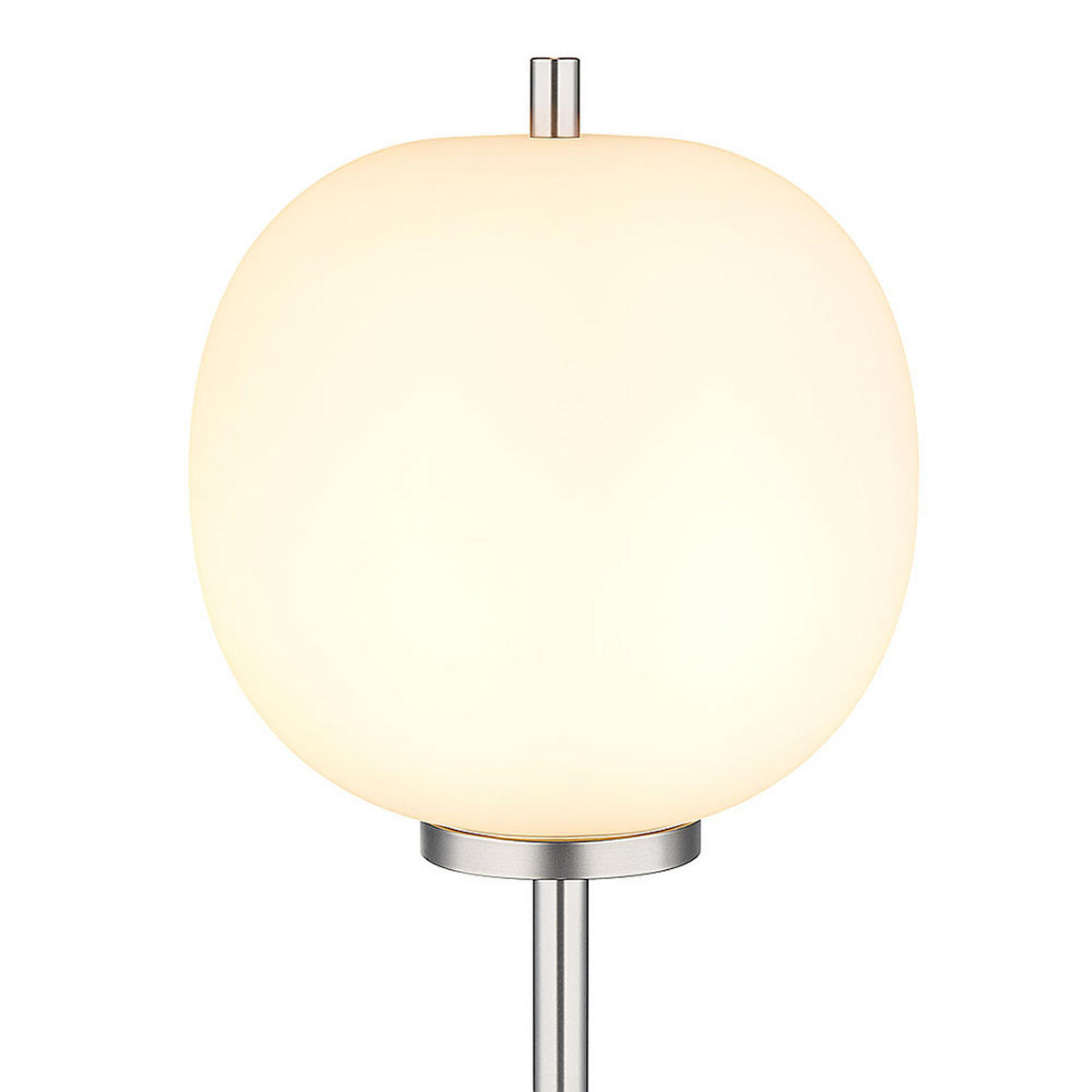 TISCHLEUCHTE BLACKY Metall Silber - Silberfarben, Glas (18.5/18.5/45cm) - Globo Lighting