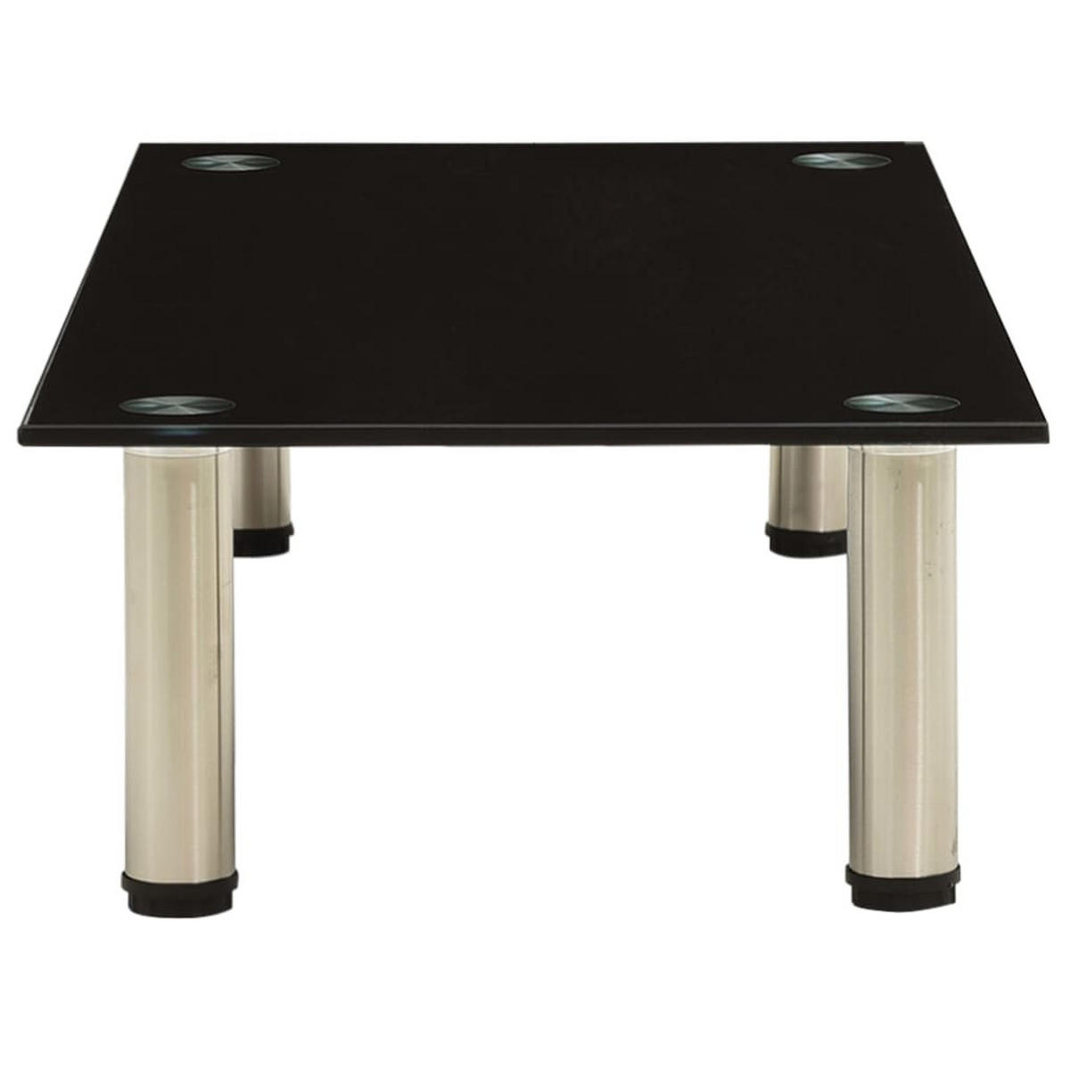 MONITORSTÄNDER 80/35/17 cm aus Hartglas in Schwarz - Schwarz, Glas (35/80/17cm) - vidaXL