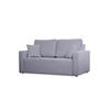 SOFA Mira Grau, Zweisitzer Sofa, mit Schlaffunktion - Grau, Holzwerkstoff/Textil (170/99/114cm) - Bettso