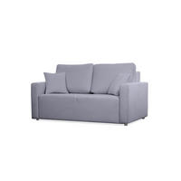 SOFA Mira Grau, Zweisitzer Sofa, mit Schlaffunktion - Grau, Holzwerkstoff/Textil (170/99/114cm) - Bettso