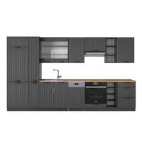 KUCHYŇSKÝ KOUT Fame-Line Tmavě šedá - tmavě šedá/antracitová, kompozitní dřevo (355/81.6/60cm) - Vicco