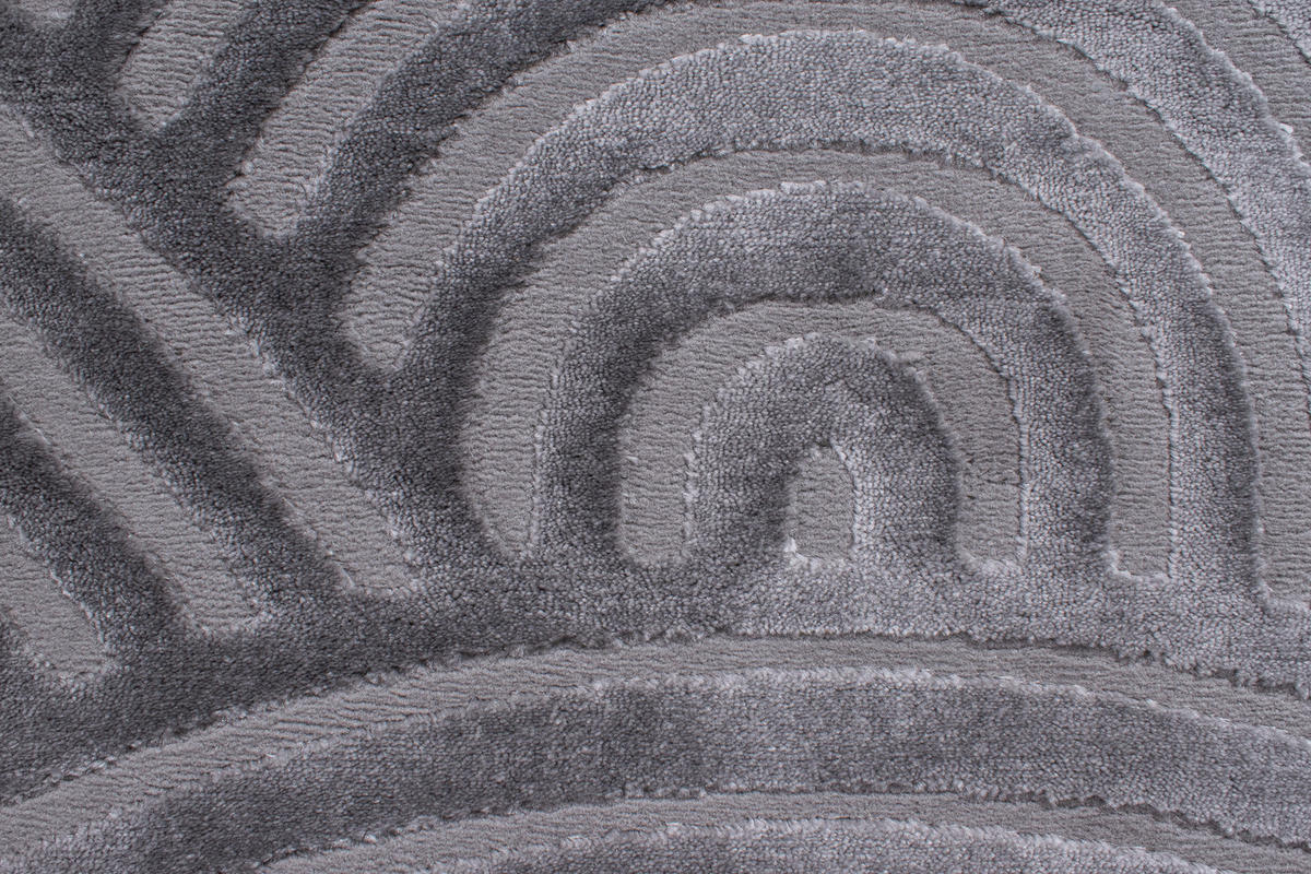 TEPPICH mit geometrischem Muster Bianca Grau 160x230 cm - Grau, Textil (160/230cm) - Nazar Rugs