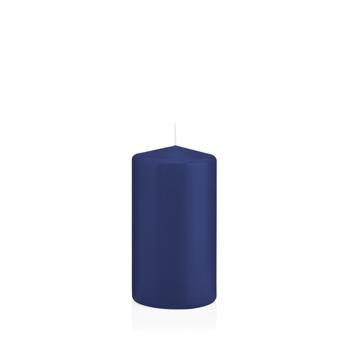 STUMPENKERZEN Dunkelblau Ø 68 x 130 mm, 12 Stück - Dunkelblau, Paraffin (7/13cm) - Wiedemann Kerzen