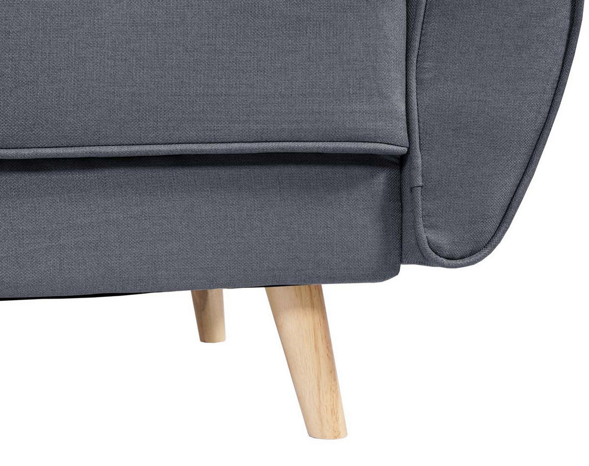 3ER-SOFA Anthrazit - Anthrazit, Textil (203/94/116cm) - MCW
