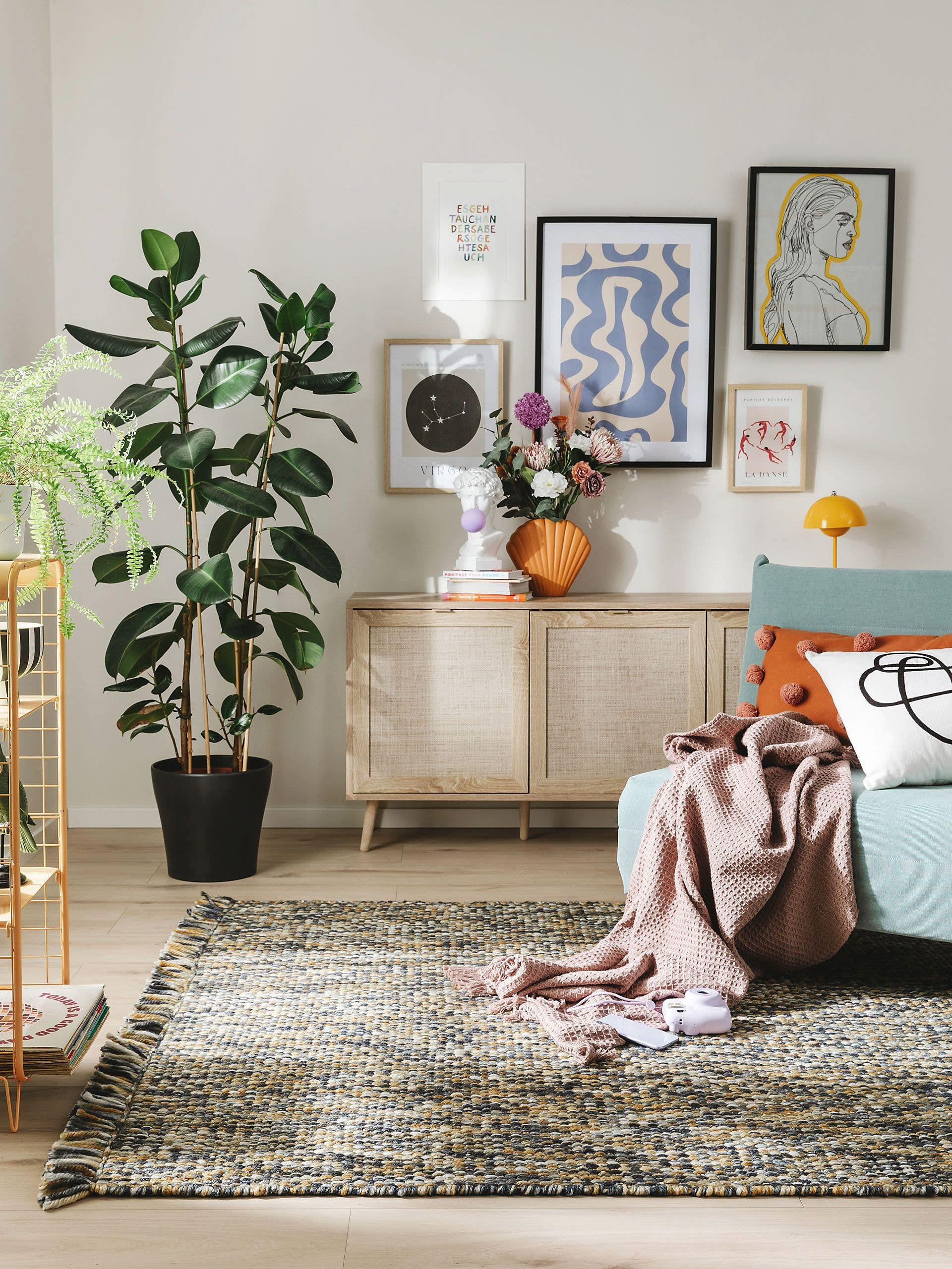 TEPPICH Runa Gelb 160x230 cm - Gelb, Textil (160/230cm) - benuta Pop