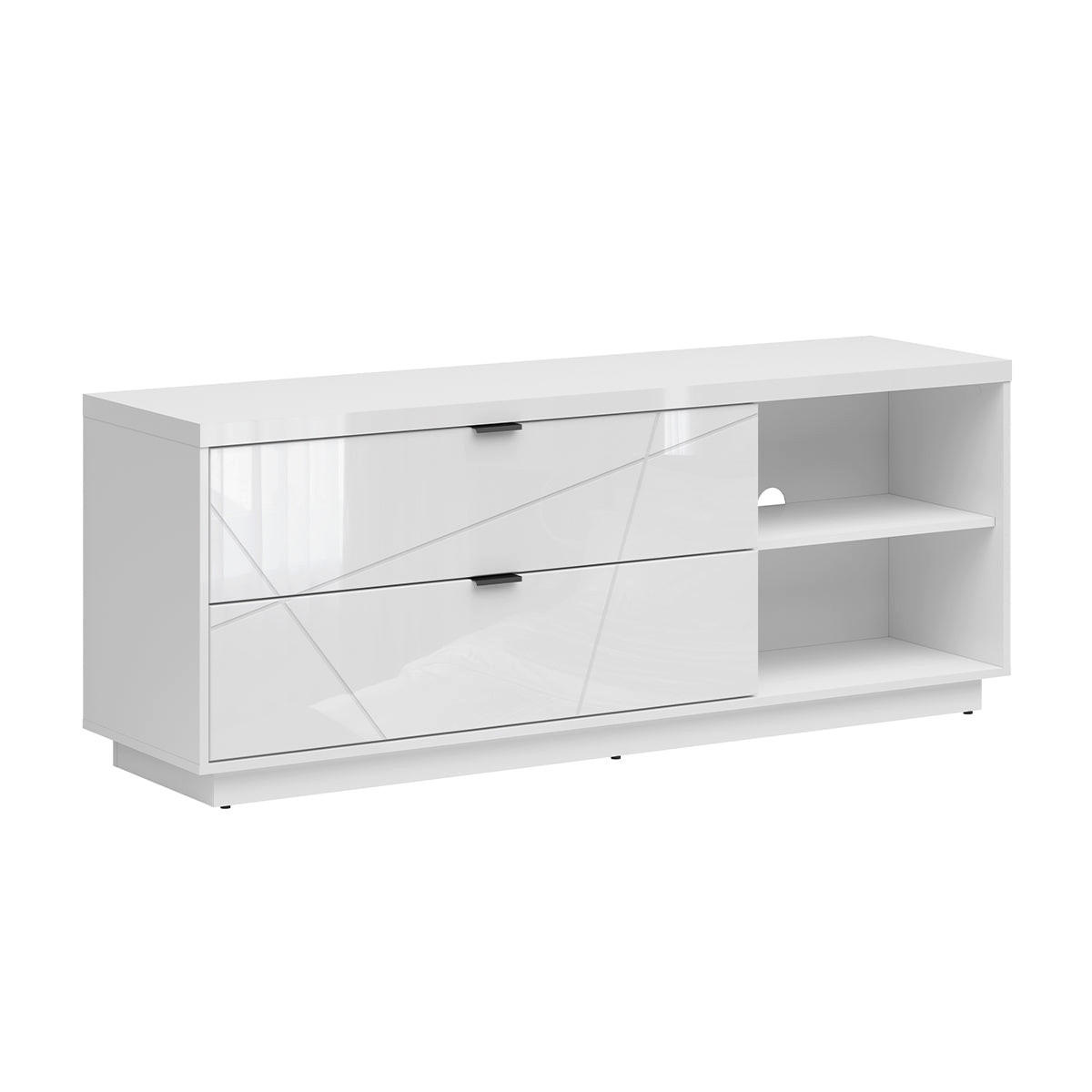 TV-MÖBEL Sven Weiß - Weiß, Holzwerkstoff (156/61/43cm) - Petits-meubles