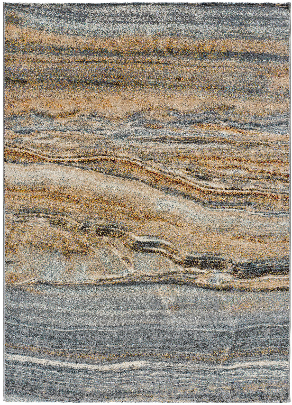 WEBTEPPICH Sand Dreams 133/190 cm - Sandfarben/Grau, Naturmaterialien/Textil (133/190cm) - Atticgo