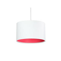 HÄNGELEUCHTE Rosa 30/20 cm - Pink/Weiß, Kunststoff (30/0.45/20cm) - ONZENO