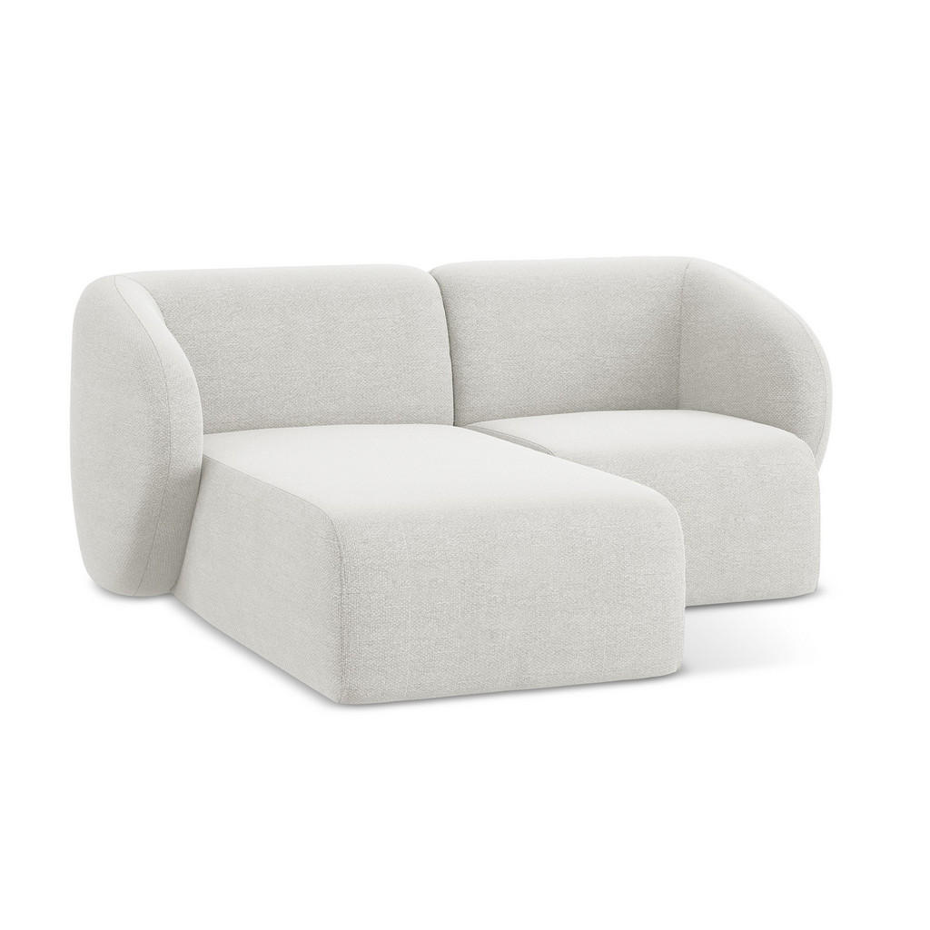 Thumbnail - Makamii Ecksofa, Weiß, Textil, Holzwerkstoff, 178x166 cm, Hergestellt in Europa, Oeko-Tex®, Wohnzimmer, Sofas & Couches,...