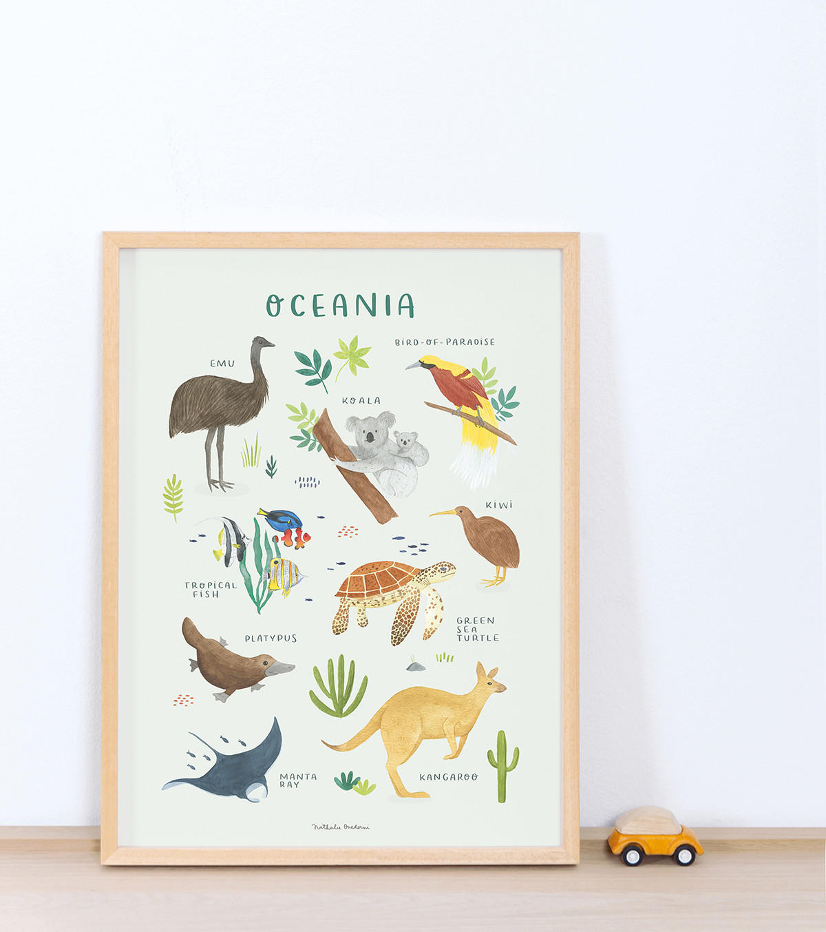 POSTER Ozean, 30x40 cm - Multicolor/Grün, Papier (30/1/40cm) - Lilipinso