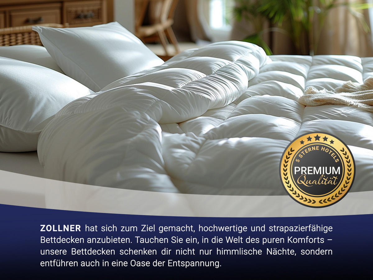 BETTDECKE, 135x200 cm, 100% Baumwolle, Weiß - Weiß, Textil (135/200cm) - Zollner