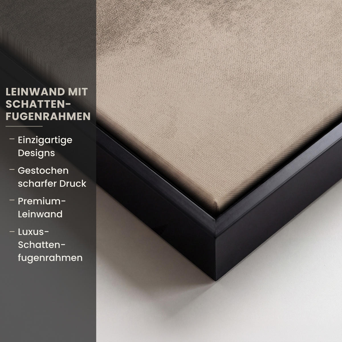 LEINWAND Bilder mit Rahmen - Vogel - Beige - Japanisch - 50x70 - Taupe, Textil (50/70cm) - MuchoWow