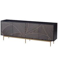 TV-LOWBOARD STILIG Blau 200x40x72 cm - Blau, Holzwerkstoff (200/72/40cm) - FURNLUX