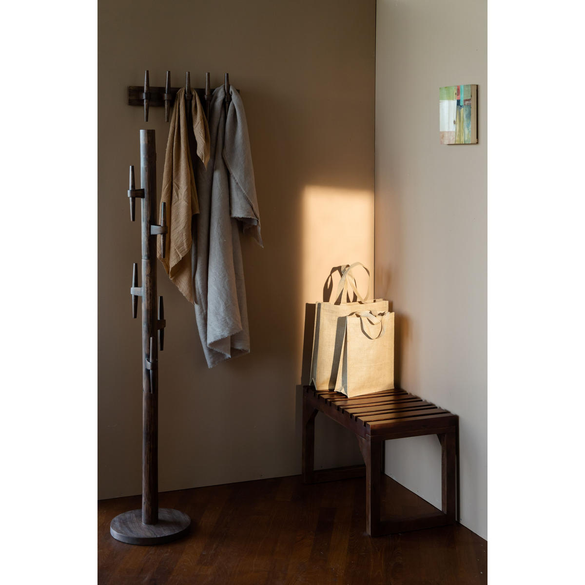 BANK Jakub Braun - Braun, Holz (32/165/32cm) - Dutchbone