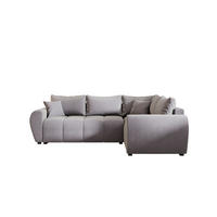ECKSOFA MOLISA L PLUS Itaka 50 Rechts mit Schlaffunktion - Grau, Textil (235/175cm) - Bedante