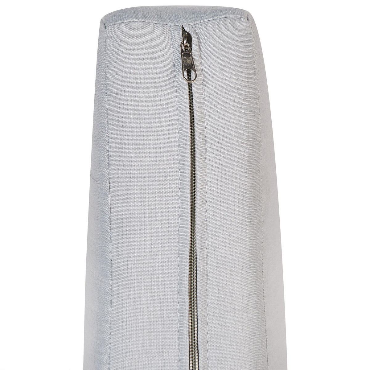 GARTENSOFA 3-Sitzer Grau Kiato - Hellgrau, Metall (225/77/80cm) - Beliani