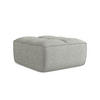 POUF Strukturstoff Stoff Grau - Hellgrau/Schwarz, Kunststoff/Textil (80/43/93cm) - Makamii