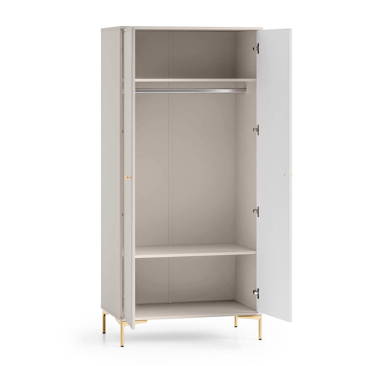 OMARA 2 vrati Sélène Kašmir - bež, leseni material (89/190/53cm) - Petits-meubles