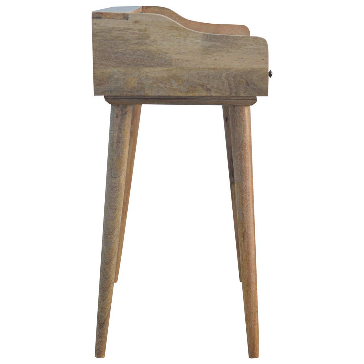 SCHREIBTISCH mit 3 Schubladen - Messingfarben/Braun, Holz/Metall (45/100/90cm) - Artisan Furniture