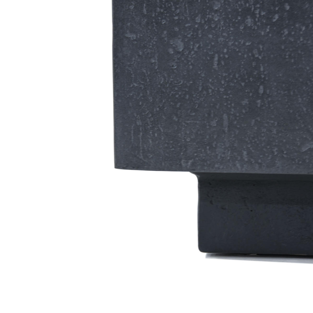 FEUERTISCH HAMPTON Gasfeuerstelle aus GF-Beton 142/35/35 cm - Dunkelgrau, Naturmaterialien (81/35/142cm) - Elementi