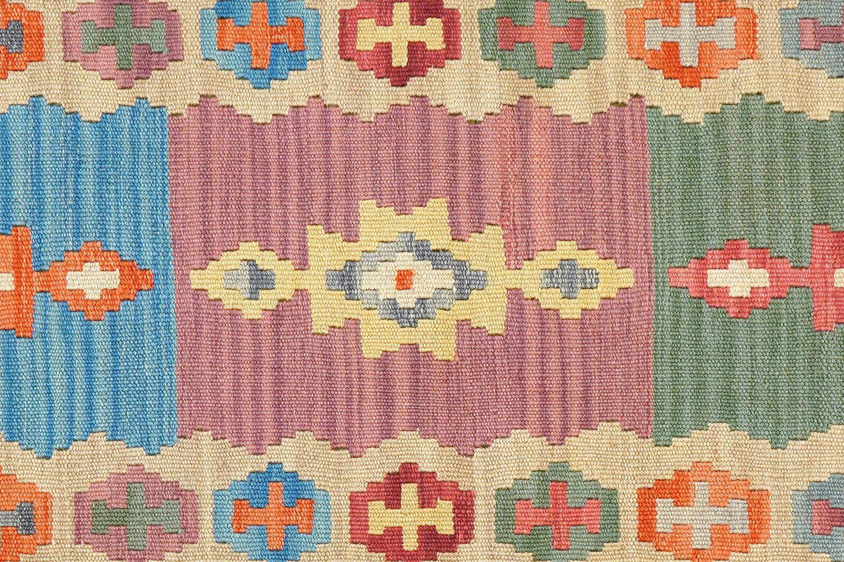 KELIM-LÄUFER handgewebt Gashgai Bunt 240/61 cm Schurwolle - Multicolor, Textil (61/240cm) - Looma