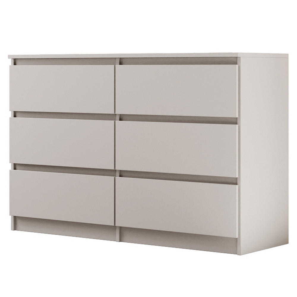 KOMMODE Lemon mit 6 Schubladen, 120 cm, Kaschmir - Kaschmir, Holzwerkstoff (120/78/39cm) - Beautysofa