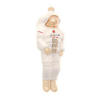 CHRISTBAUMSCHMUCK Astronaut Weiß 18cm (Glas / 1 Stk.) - Weiß, Glas (6/18/4cm) - Krebs Glas Lauscha