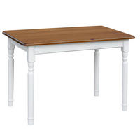 ESSTISCH aus Kiefernholz rechteckig in den Farben Weiß und Eiche 120/70/75 - Eichefarben, Holz (120/70/75cm) - Koma